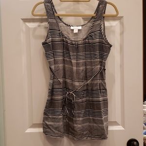 Maternity Motherhood black striped tank top Size M